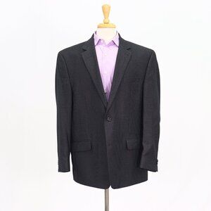 Michael Kors 48R Gray Blazer Sport Coat Jacket 2-Button Houndstooth Y049